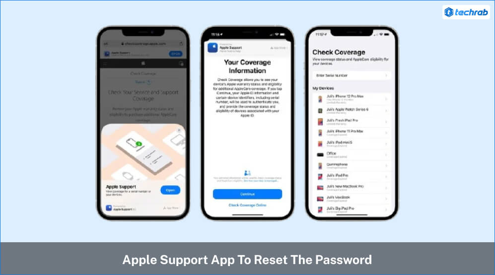 Use The Apple Support App To Reset The Password 